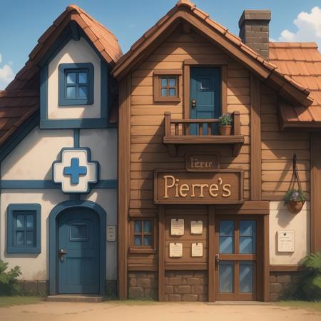 Pierre's store & Pelican clinic (Pelican City PACK, Stardew Valley) V1
