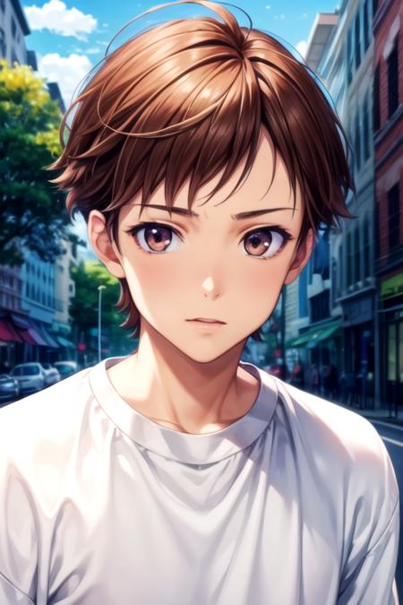 arato_endou brown hair brown eyes