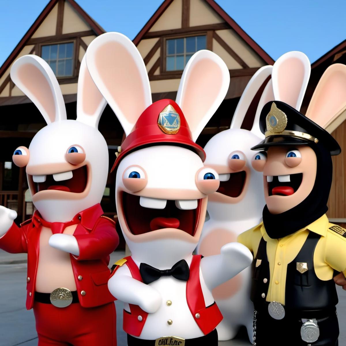 Rabbids / Raving Rabbids / Lapins Crétins - SDXL image by PhotobAIt