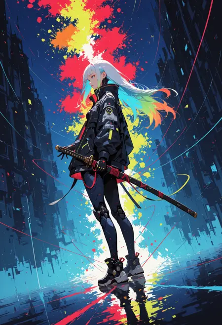 Future Tech Samurai Cyberpunk