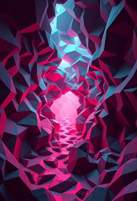 exaggerated curves, psychedelic tones, unsettling, (polished:-1.3), (disjointed anatomy:-1.3), minimal details, intersecting planes of distorted reality, interlocking polygonal patterns, sharp and jagged structures, (low quality:-1.2), high resolution, stark lighting from unknown sources, infinite geometry, (ugly:-1.3), photorealism, saturated hues, raw, non-euclidean space, vibrant, angular geometric forms, fractal patterns in the environment, fragmented reality, sculptural appearance, (bad composition:-1.3), (smooth surfaces:-1.4), (blurry:-1.2),worm, distorted space-time, (overly ornate:-1.5), (cartoonish:-1.1), intricate fractal structures, fractured space, neon glow, (soft lighting:-1.2), (emphasis on non-euclidean geometry:1.6), dystopian vibe, (noisy:-1.1), rigid geometric structure, primal aesthetic, brutal edges, (overloaded multichromatic colors:1.6), impossible geometry, recursive shapes, multichromatic colors