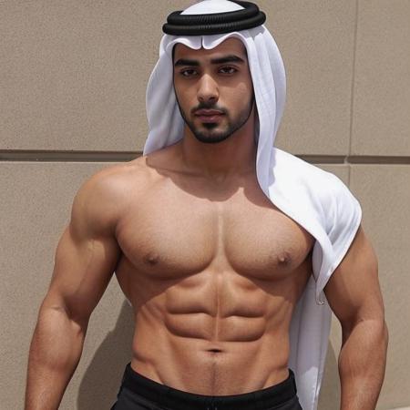 1boy, muscled, arab, realistic,  <lora:Arab Style:0.5>, body, arab style.