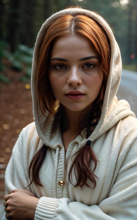 cinematic film still ((best quality)), ((masterpiece)), (detailed), A captivating solo portrait of a girl with a vibrant hood and multicolored hair, gazing directly at the viewer with an intense expression. Camera angle: Close-up, eye-level shot, highlighting the mesmerizing colors of her rainbow hair and the intricacies of her hood.
<lora:epi_noiseoffset2:1> <lora:IvoryGoldAIv2:1> ivory gold . shallow depth of field, vignette, highly detailed, high budget, bokeh, cinemascope, moody, epic, gorgeous, film grain, grainy