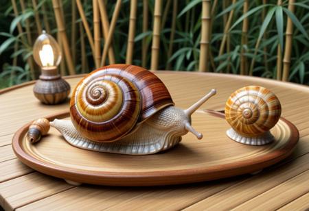 score_9, score_8_up, score_7_up, score_6_up, Pencil_morph_style, snail with a shell made of ceramic, warm inviting colors, Soft and warm lighting ,the cozy atmosphere, on the bamboo plate, outdoors
aidmaImageUpgrader