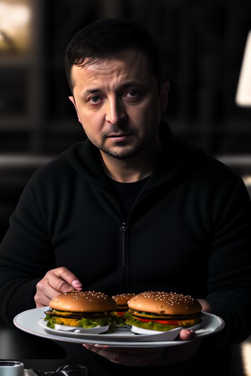 Man holding two cheeseburgers in his hands.