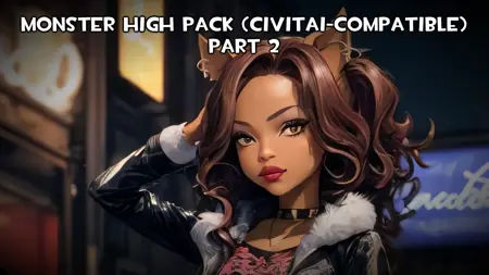 Monster High Pack (Civitai-Compatible) - Part 2 (Clawdeen)