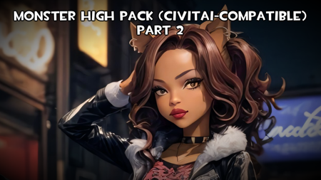 Monster High Pack (Civitai-Compatible) - Part 2 (Clawdeen) Civitai-compatible
