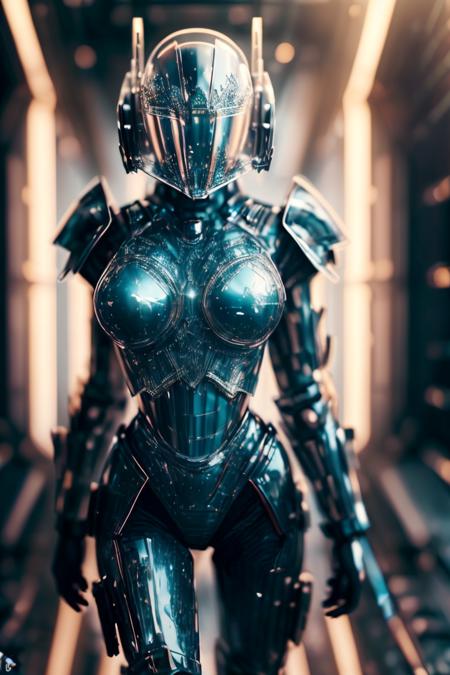 <lora:GlassTech:1>, ((beautiful woman)) wearing a glasstech armor, hyper detailed, intricate design, insanely detailed, fine details, in a space ship