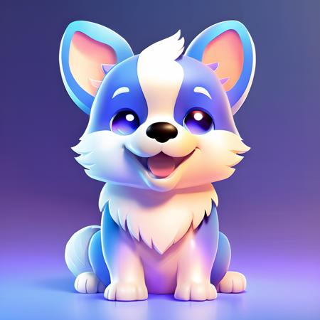 dog,
realistic,3d,C4D rendering,shining,
gradient,gradient background,blue background,purple background,glassmorphism icon,<lora:glassmorphism_icon:1>,