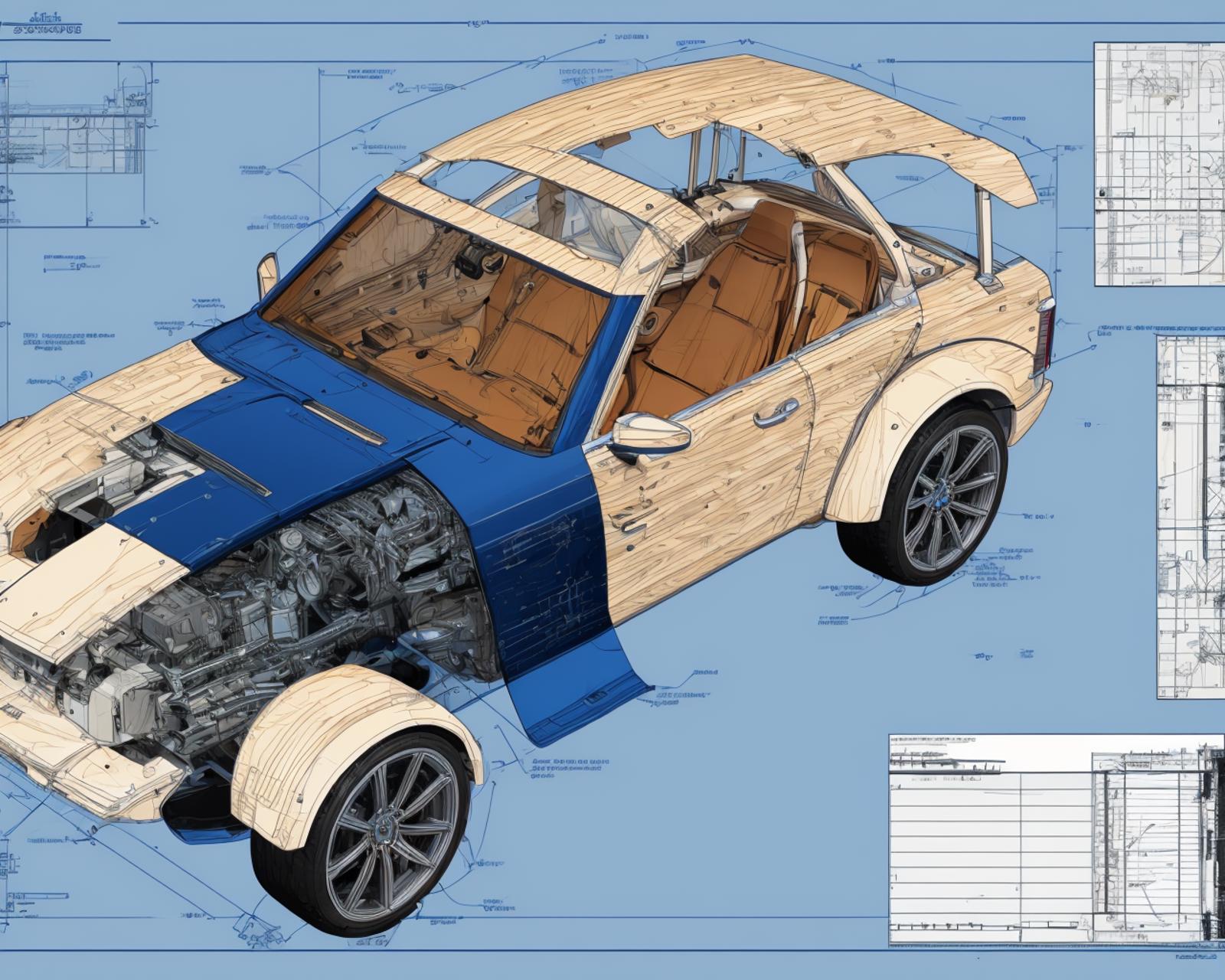 blueprint data sheet slider - leco train image by oosayam