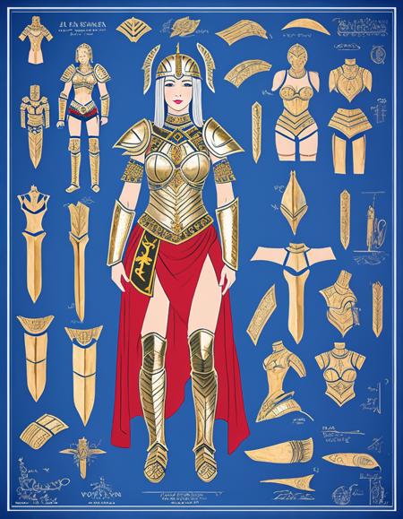 woman in roman armor, kkw-blueprint, <lora:kkw-blueprint-v1.0a:1>, <lora:kkw-better-v1.0a:0.38>