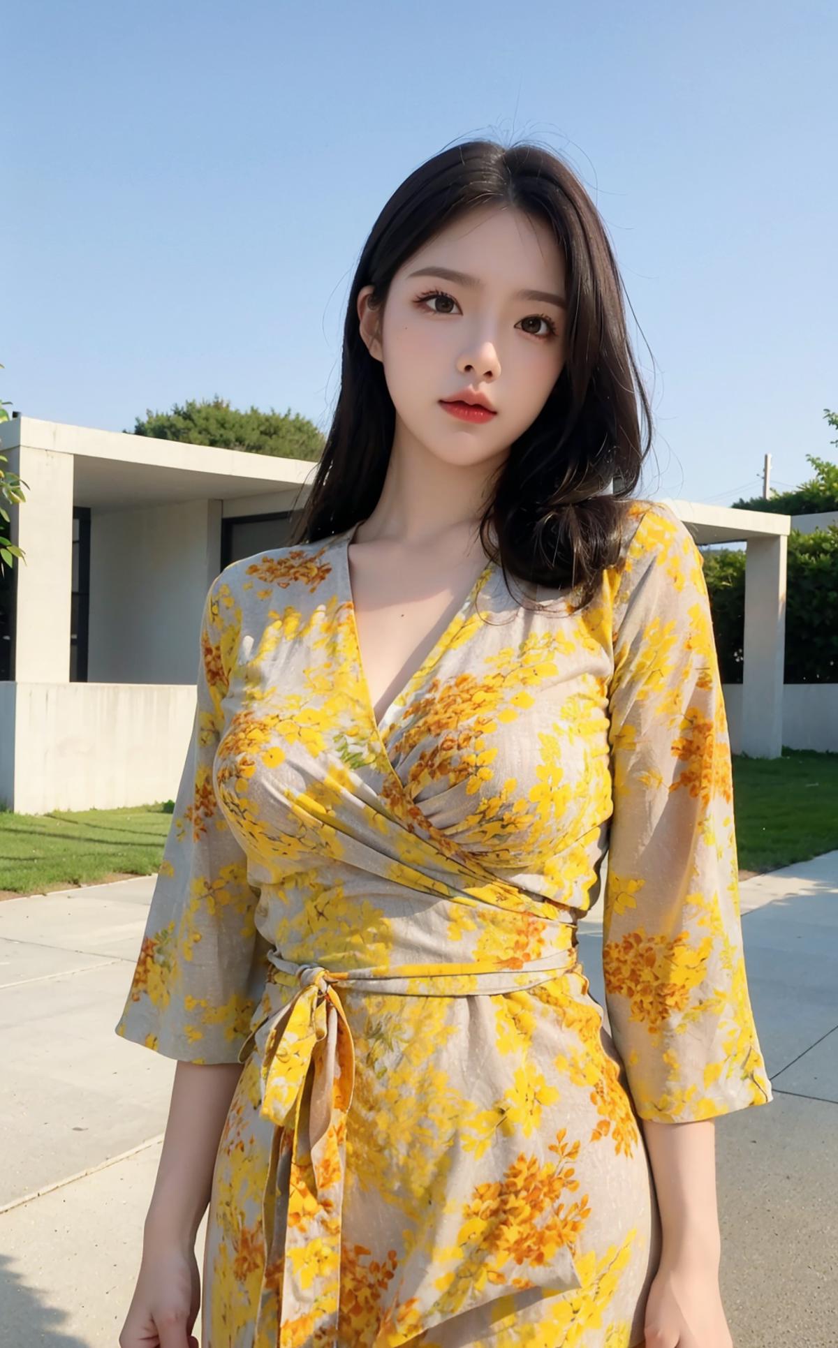 Yellow fashion dress|黄色战袍 image by wei001