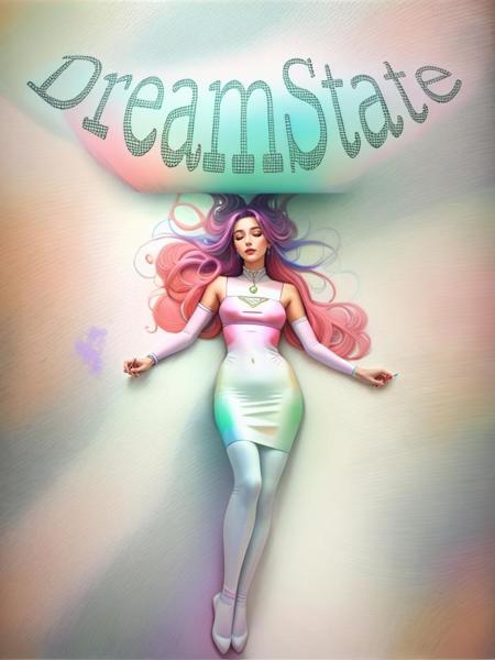 dream state, detailed painting, abstract realism, bright and vibrant muted pastel colour scheme