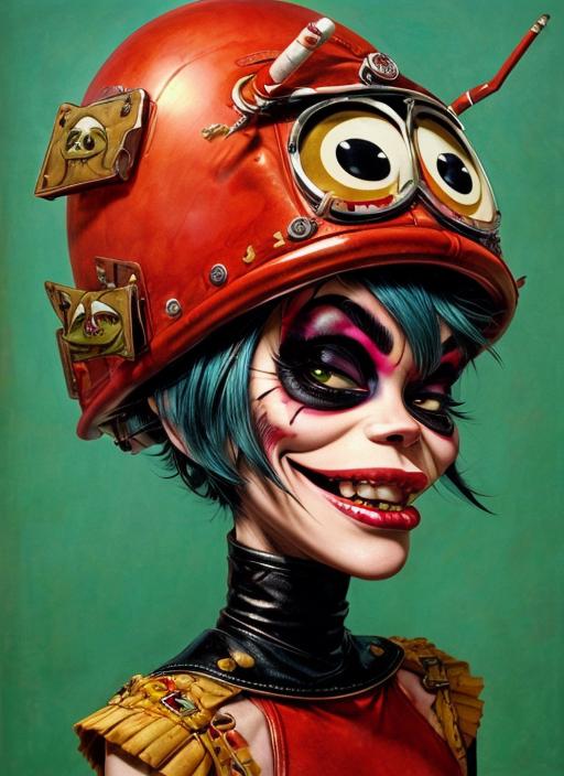 Jamie Hewlett Style (Gorillaz, Tank Girl) image by bugmaister