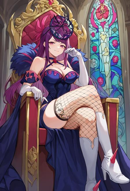 defivy, large breasts, hair ornament, halterneck, purple dress, cleavage, fishnet thighhighs, spikes, feather trim, choker, white elbow gloves casIvy, long hair, veil, black headwear, dress, waist ribbon, long sleeves, cleavage, jewelry, choker, necklace sumivy, long hair, large breasts, sun hat, hat flower, long skirt, navel, cleavage, jewelry, one-piece swimsuit, bracelet rndIvy, long hair, large breasts