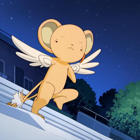 masterpiece, highres, kero, outside, starry sky, night, no_human, solo