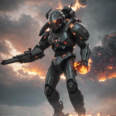 Gigant predator, cinematic, prime 1 studio, sci-fi but wild, titanium, linquivera,ultrawide lens, micro photography, sunset, beautiful, cgsociety, artstation, 8 k, cinematic action, explosions, persecucin, fire, war, adrenaline, 35mm,

<lora:more_details:0.5>,


