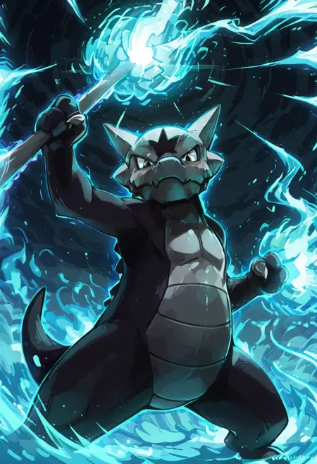Marowak: Bone Keeper (Alolan)  | ガラガラ (Pokedex #0105) [Illustrious]