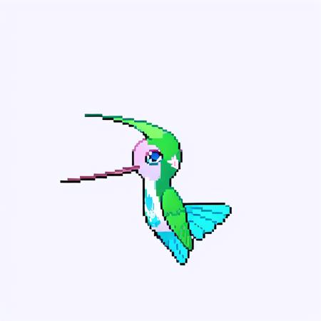 <lora:Pokemon_Sprites_V1:0.8> (hummingbird), pixel art, 2d, pokemon, bw front sprite, frontsprite, solo, white background,