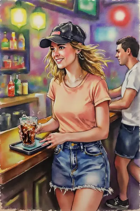 Simple Basic Watercolor Style