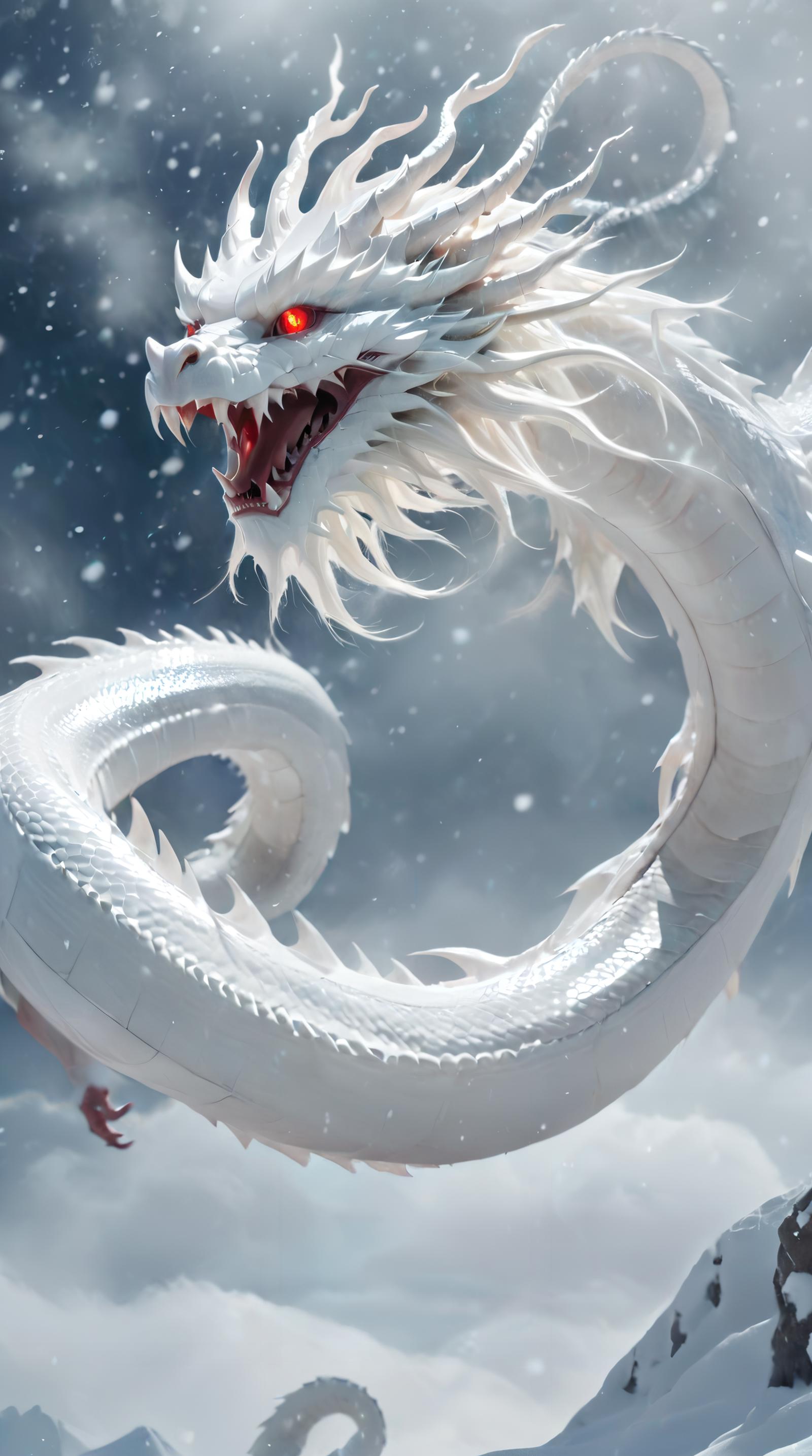 Jiao (Ready to evolve into a eastern dragon)蛟loong-[SDXL白棱Lora]（准备进化为中国龙） image by Shan_bailing