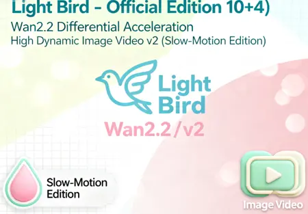 (Light Bird - Official Edition 10+4) Wan2.2 Differential Acceleration High Dynamic Image Video v2 (Slow-Motion Edition)