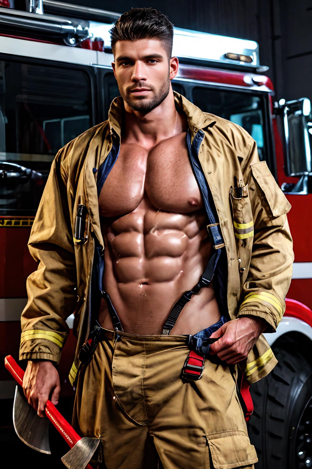Sexy Firefighter Outfit image by Kairen92