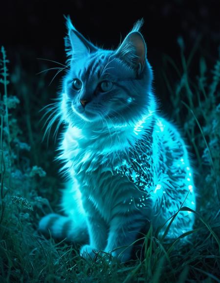 bioluminescent glowing