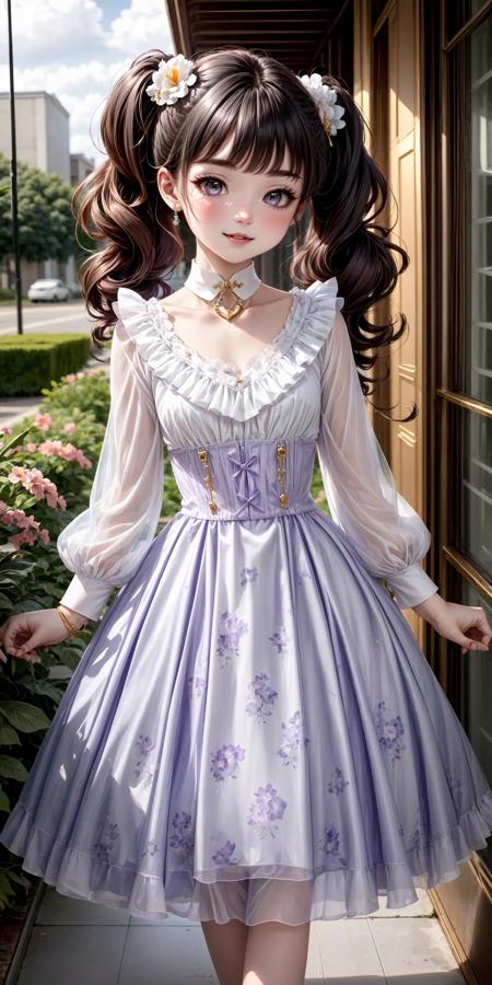Kawaii Fashion: Iris Dream Floral Dress v1.0