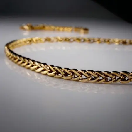 Golden neck chain