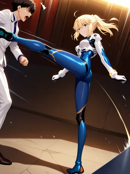 kick fighting