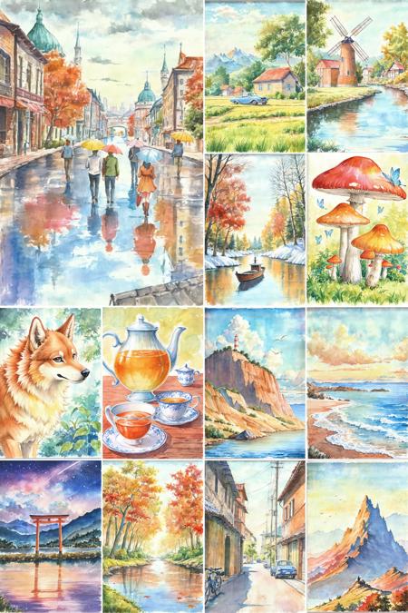 [illustrious XL]【flyx3】Colorful Watercolor / 多彩水彩画 illustrious XL_v1.0