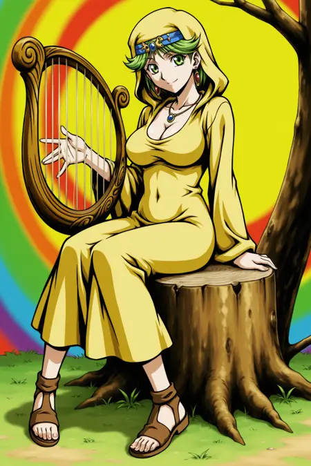 [YUGIOH] [Yu-Gi-Oh!] [Duel Card Character] [Spirit of the Harp] [ハープの精] [Illustrious] [IL]