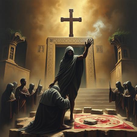 Slaves hebrews born to serve, to the pharaoh
Heed to his every word, live in fear
Faith of the unknown one, the deliverer
Wait something must be done, four hundred years
So let it be written
So let it be done
I'm sent here by the chosen one
So let it be written
So let it be done
To kill the first born pharaoh son
I'm creeping death
Now let my people go, land of Goshen
Go I will be with thee, bush of fire
Blood running red and strong, down the Nile
Plague darkness three days long, hail to fire
So let it be written
So let it be done
I'm sent here by the chosen one
So let it be written
So let it be done
To kill the first born pharaoh son
I'm creeping death
Die by my hand
I creep across the land
Killing first born man
Die by my hand
I creep across the land
Killing first born man
I rule the midnight air the destroyer
Born I shall soon be there, deadly mass
I creep the steps and floor final darkness
Blood lambs blood painted door, I shall pass
So let it be written
So let it be done
I'm sent here by the chosen one
So let it be written
So let it be done
To kill the first born pharaoh son
I'm creeping death