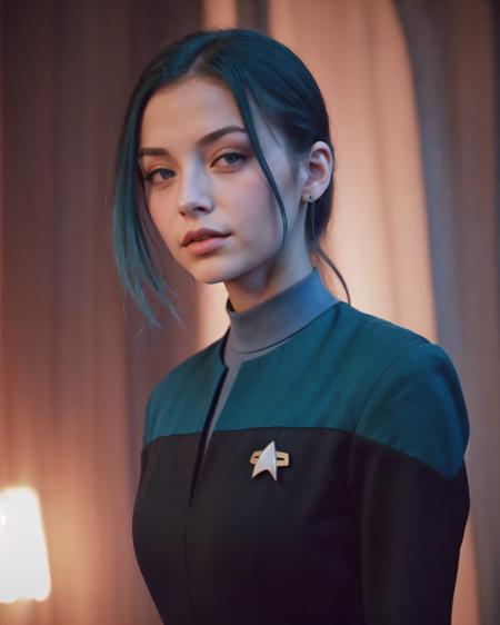 young woman in voyunf teal and black uniform
masterpiece, best quality, soft light, bokeh, real shadow, cinematic, subsurface scuttering
<lora:epiCRealismHelper:.25>
<lora:detail_slider_v4:1><lora:VoyuniformUltimate-000212:0.8>