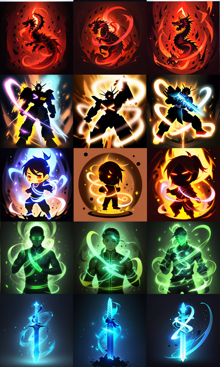 guangquan\(skill icon\),aura,glowing
