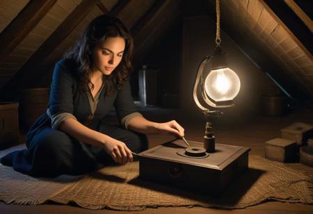 "A struggling artist discovers an ancient heirloom in their attic, unlocking a hidden talent but also awakening an inexplicable force tied to the artifact's origins."