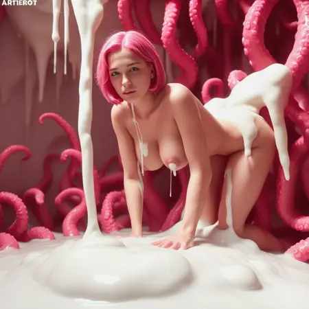 White Slime Pink Tentacles DX - CyberRealistic PONY