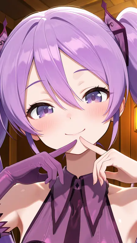 初音未来 紫罗兰蝴蝶-博歌乐(Hatsune Miku Violet Butterfly-Vocaloid)