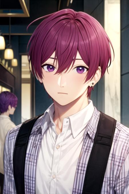 souma_shiki purple hair purple eyes