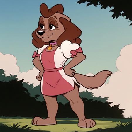 Colette  Dog, anthro_dog, female_dog   Pound Puppies cartoon