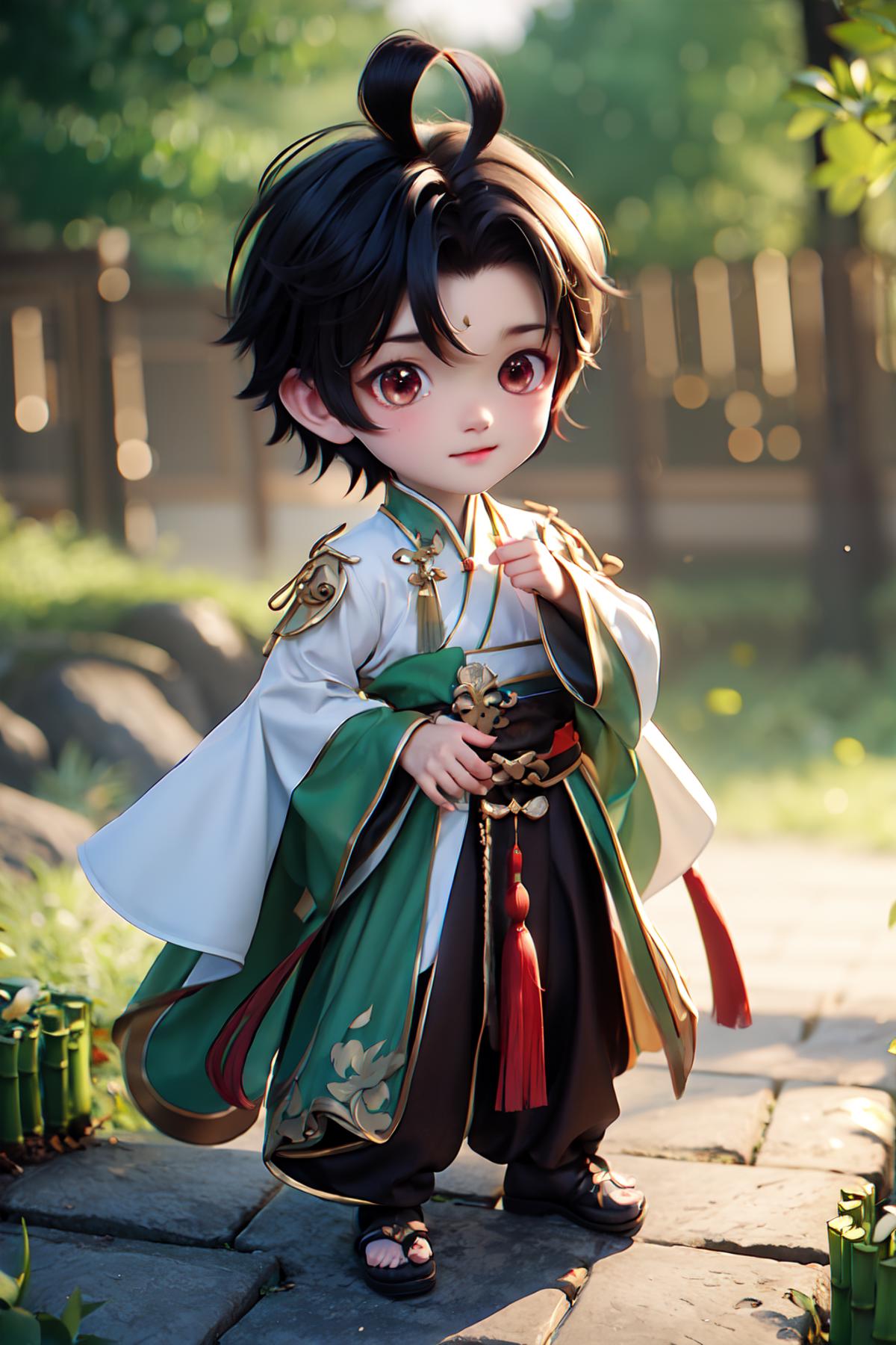国风萌玩 | Chinese style cute doll image by XiongSan