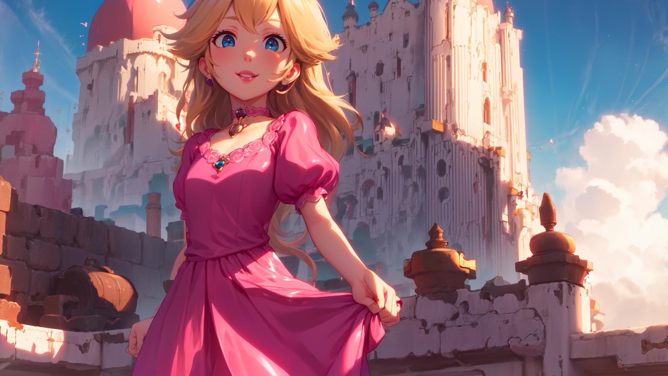 princess peach - The Super Mario Bros. Movie - movie like image by marusame