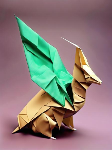 <lora:ORIGAMI:1>ORIGAMI style origami crane