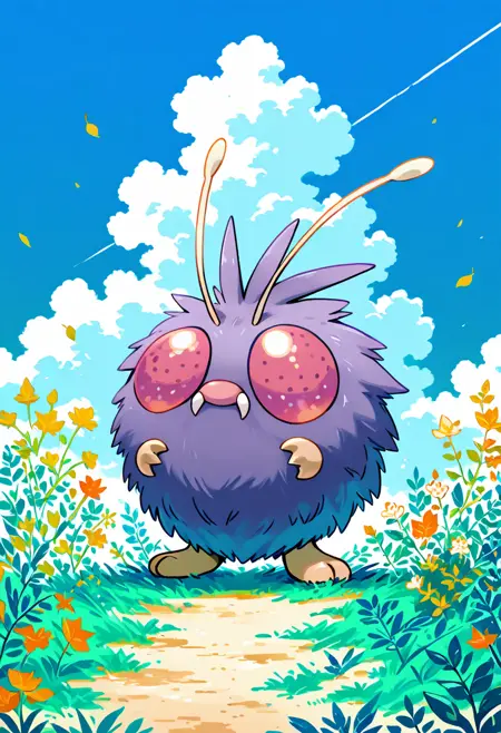Venonat: Poison Dust Bunny | コンパン (Pokedex #0048) [Illustrious & Pony]