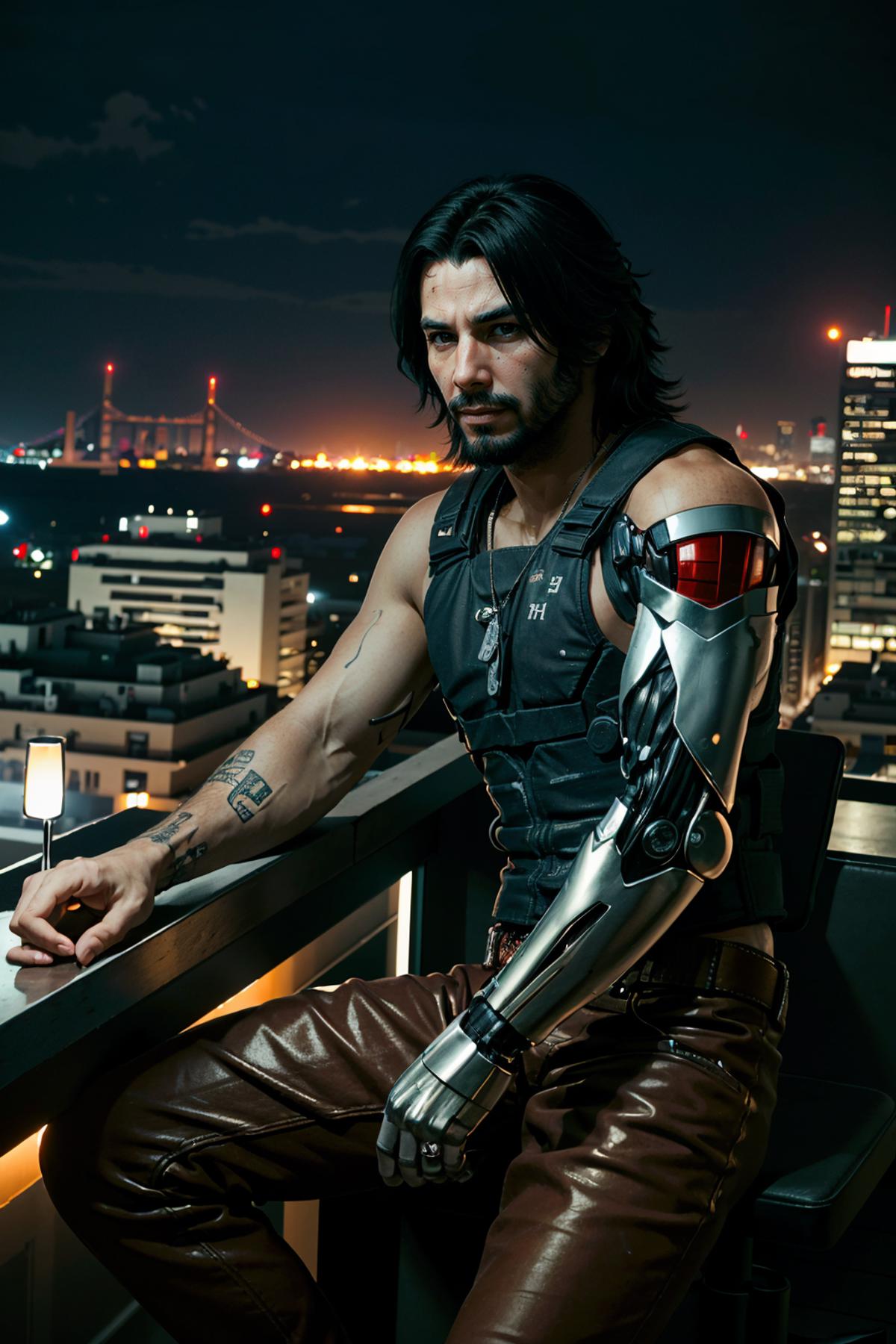 Johnny Silverhand from Cyberpunk 2077 image by BloodRedKittie