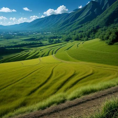 landscape, rice terrace