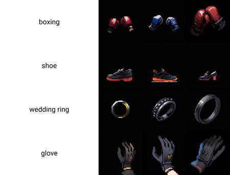 boxing,game icon,Simple background, pure black background <lora:pixel (1):1>, masterpiece,best,quality