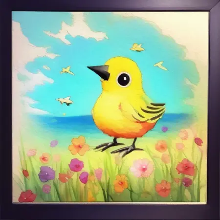 麻雀插画(Sparrow illustration)