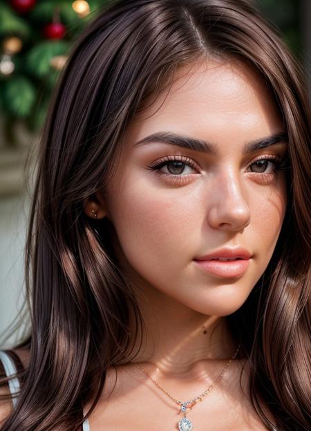 Close up face portrait of S282_AndreaAngel, necklace, detailed eyes, detailed lips, (8k, high quality, shot on Hasselblad X1D II Digital), <lora:add_detail:1>